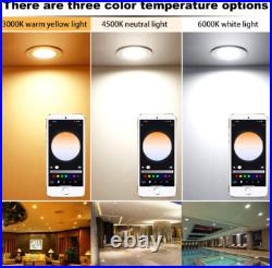 4PCS Smart Bluetooth RGB LED Downlight Ceiling Spotlight WIFI Alexa Control 9W