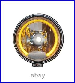 4X 12v 24v 9 Round Spotlight Spot Lamps & Led Angel Eye Yellow Side Light Emark