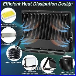 4X 300W LED Floodlight Spot Light Security Flood Lights Outdoor Garden Lamp IP66
