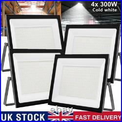 4X 300W LED Floodlight Spot Light Security Flood Lights Outdoor Garden Wall Lamp