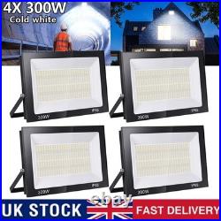 4X 300W LED Floodlight Spot Light Security Flood Lights Outdoor Garden Wall Lamp