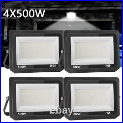 4X 500W LED Floodlight Spot Security Flood Light Outdoor Garden Wall Lamp IP65