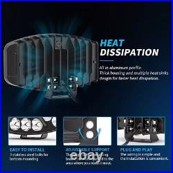 4X Rectangular Oval LED Driving Spot Light Spot Lamp White/Amber DRL light Jumbo 4X Rectangular Oval LED Driving Spot Light Spot Lamp White/Amber DRL light Jumbo