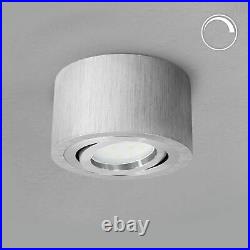4 Piece Ceiling Spot Surface Mount Flat Tilt Aluminium with DIMM Step-Up LED 5W Neutral White