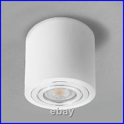4 Piece LED Building Spotlight Ceiling Bath & Outdoor White IP44 with GU10 LED 6W Warm White