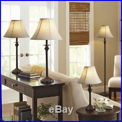 4-Piece Lamp Set Dark Brown Better Homes and Gardens Home Decor Living Room New