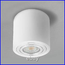4 Piece Wet Room Spot Construction Spotlight in White IP44 with LED GU10 6W Neutral White
