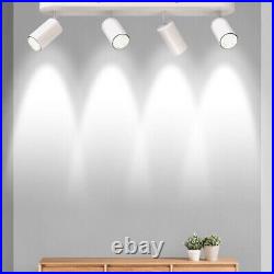4 Way Ceiling Spotlight Adjustable Kitchen Bar Spot Light LED GU10 Bulbs Lamp UK