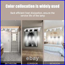 4 Way Ceiling Spotlight Adjustable Kitchen Bar Spot Light LED GU10 Bulbs Lamp UK