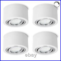 4 piece flat ceiling construction Spot White Swivel Incl. LED 5W Dimmable Warm White