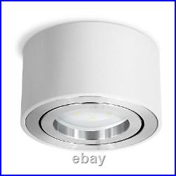 4er Set Celi 1 flat ceiling construction Spots White Swivel Incl. LED 5W Neutral White