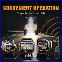 50W 12V LED Remote Control Searchlight Marine Boat Car Truck Spotlight Lamp Sale