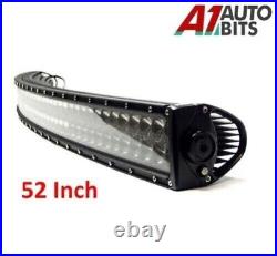 52 Curved 300W LED Work Light Bar Spot Roof OffRoad SUV Lamp Car Light Truck