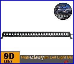 52 LED Light Bar Hi-Low Spot Beam Work Lamp 9D For Suv Truck Atv 4X4 12V 24V
