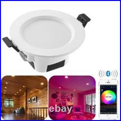 5W 9W RGB+CCT Dimmable LED Downlight Bluetooth Recessed Spotlight Ceiling Light 5W 9W RGB+CCT Dimmable LED Downlight Bluetooth Recessed Spotlight Ceiling Light
