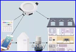 5W Smart APP RGB Slim Recessed LED Ceiling Lights Downlights Round Spot Lights