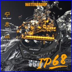 5/7/9inch LED Round CLEAR LENS DRIVING LIGHTS SPOT LIGHTS SPOT LAMPS DRL 12V-24V