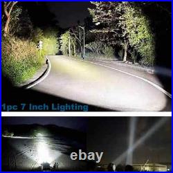 5inch Osram LED Driving Lights Spotlights Spot Round Offroad 4WD Black 4x4 Lamp