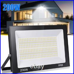 5x 200W LED Floodlight Spot Light Security Flood Lights Outdoor Garden Wall Lamp