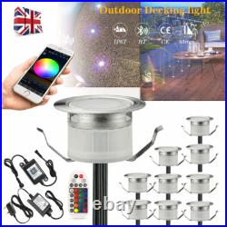 61mm RGB+Warm White Decking Light Bluetooth Control Spot Light Inground Lamp