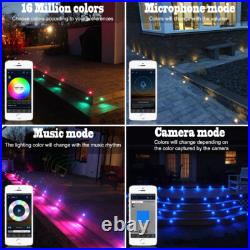 61mm RGB+Warm White Decking Light Bluetooth Control Spot Light Inground Lamp