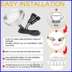 61mm RGB+Warm White Decking Light Bluetooth Control Spot Light Inground Lamp
