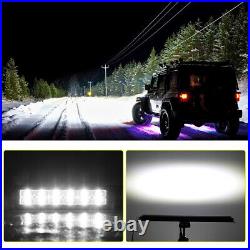 6D Offroad 8 14 22 32 42 52inch Led Light Bar Spot Flood 2-Row Driving Work Lamp