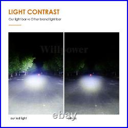 6Pcs 126W 20 LED WORK LIGHT BAR FLOOD SPOT COMBO OFF ROAD 4WD SUV Driving LAMP