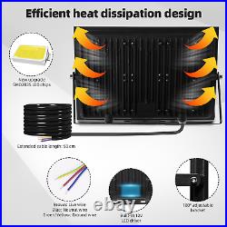 6X 500W LED Flood Light Garden Outdoor Lamp Yard Security Spotlight Cool White