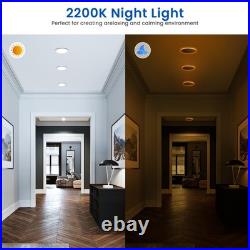 6-24x LED Recessed Ceiling Nightlight 70mm Spot 3CCT Lamp White Downlights