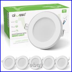 6-24x LED Recessed Ceiling Nightlight 70mm Spot 3CCT Lamp White Downlights