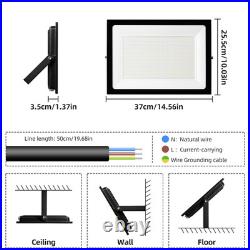 6 Pack 300W LED Flood Light Garden Outdoor Lamp Yard Security Spotlight Fixtures