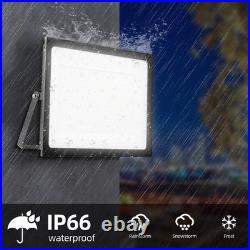 6 Pack 300W LED Flood Light Garden Outdoor Lamp Yard Security Spotlight Fixtures