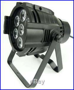 6 x LED DMX 7 x 8 W RGBW QUAD Colour Spotlight PAR Scheinwerfer Floorspot Spot
