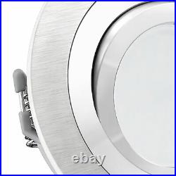 6er Set RF-2 LED recessed spot aluminium Round Swivel incl. GU10 LED 5W Neutral White