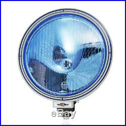 6x 12v / 24v 9 Inch Round Blue Lens Narrow Pencil Beam Fog Spot Lights Lamps
