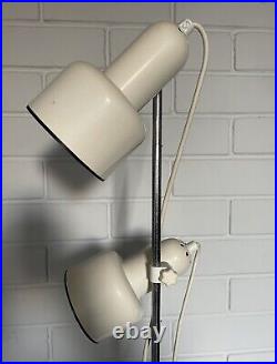 70's 80's Floor lamp reading mid century adjustable retro vintage spot white 70's 80's Floor lamp reading mid century adjustable retro vintage spot white