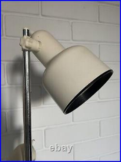 70's 80's Floor lamp reading mid century adjustable retro vintage spot white 70's 80's Floor lamp reading mid century adjustable retro vintage spot white