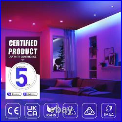 70mm WiFi LED Recessed Ceiling Light Bluetooth RGB Dimmable Lamp Spotlights