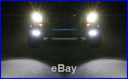 72W CREE LED Fog Light with Bumper Mounting Bracket, Wirings For 10-14 Ford Raptor