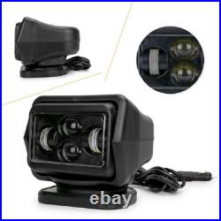 7 60W LED Car Search Light Rotating Remote Control Driving Spot Light Lamp