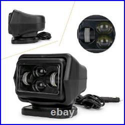 7 60W LED Car Search Light Rotating Remote Control Driving Spot Light Lamp