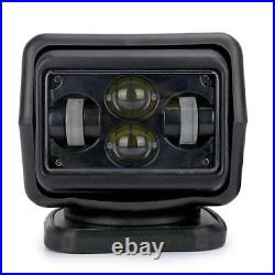 7 60W LED Car Search Light Rotating Remote Control Driving Spot Light Lamp