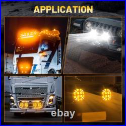 7/9 Round Full Led Spot Fog Driving Drl Light Lamp For Suv 4x4 Car 4wd Pickup