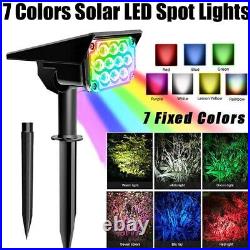 8Pcs Solar Powered LED Spot Lights Outdoor Landscape Garden Spot Light Lamp UK