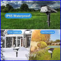 8Pcs Solar Powered LED Spot Lights Outdoor Landscape Garden Spot Light Lamp UK
