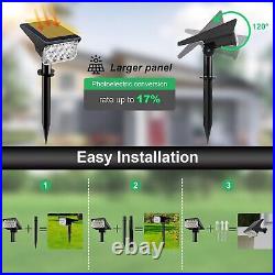 8Pcs Solar Powered LED Spot Lights Outdoor Landscape Garden Spot Light Lamp UK
