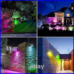 8Pcs Solar Powered LED Spot Lights Outdoor Landscape Garden Spot Light Lamp UK