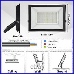 8X 100W LED Floodlight Spot Light Security Flood Lights Outdoor Garden Wall Lamp