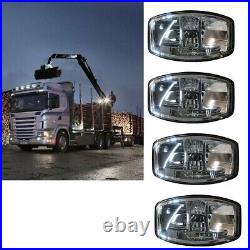 8X 24v Jumbo 320 FF Spot & sidelight light/lamp Kelsa/BAR/Scania/Volvo/MAN